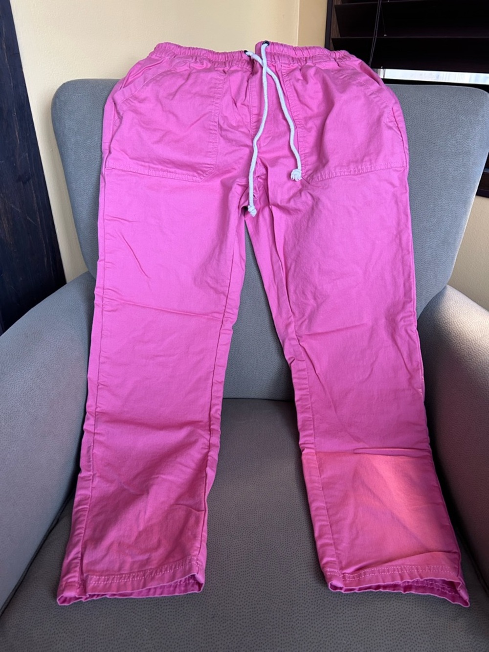 Pact stretch twill pants, size M